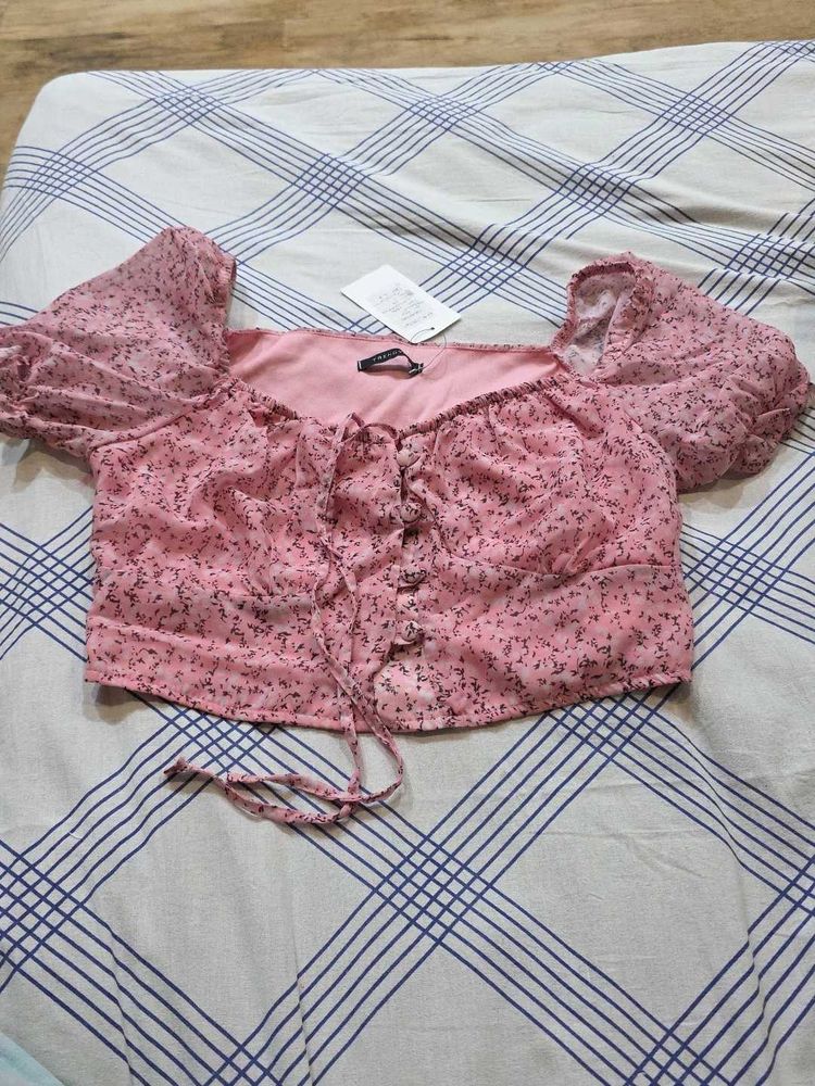 Floral Print Crop Top