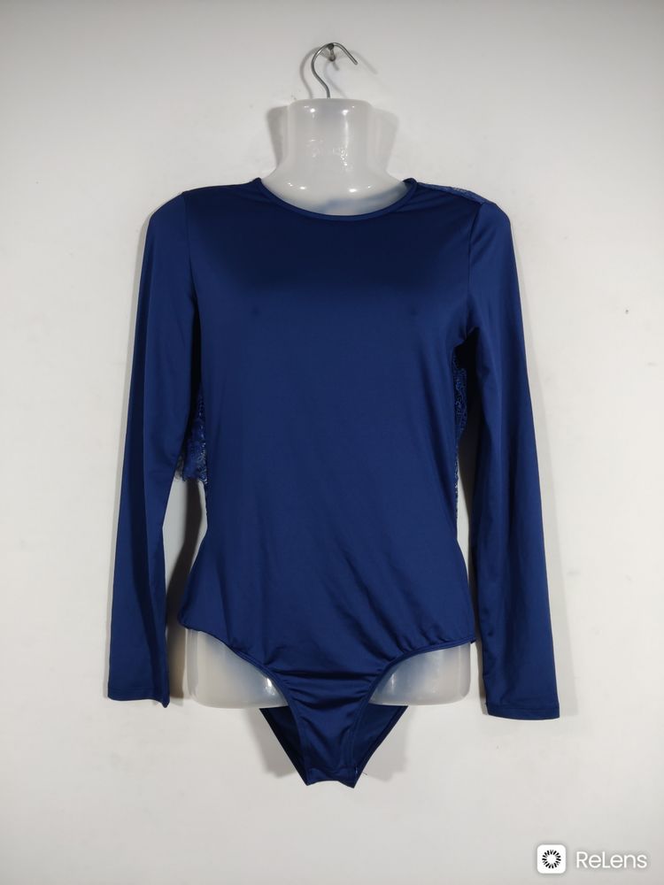 Shein Backless With Full Sleeves Bodysuit Top