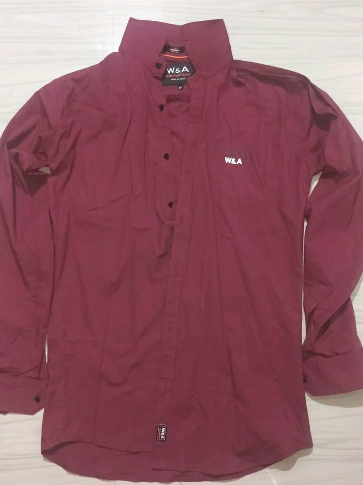 Maroon Casual Shirt