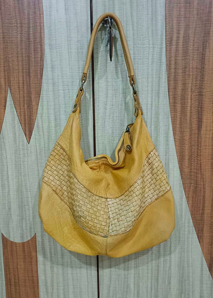 Imported Genuine Leather Hobo Bag
