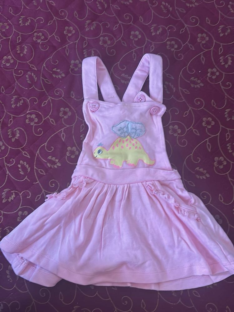 Cute Pink Dinosaur Dress