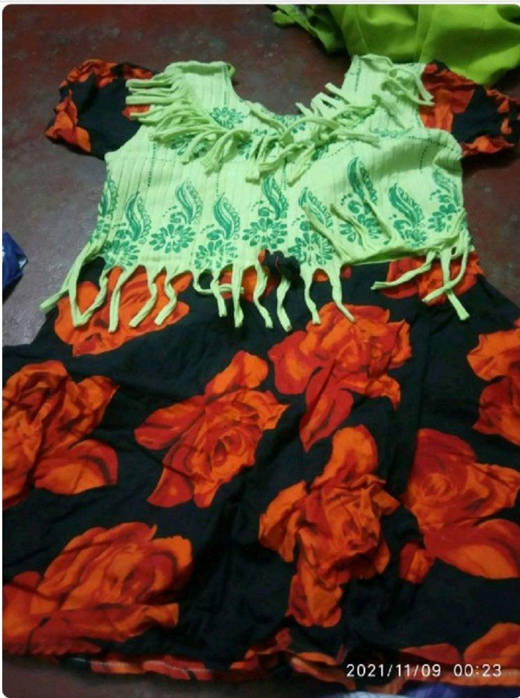 cloths for donation with green lahenga