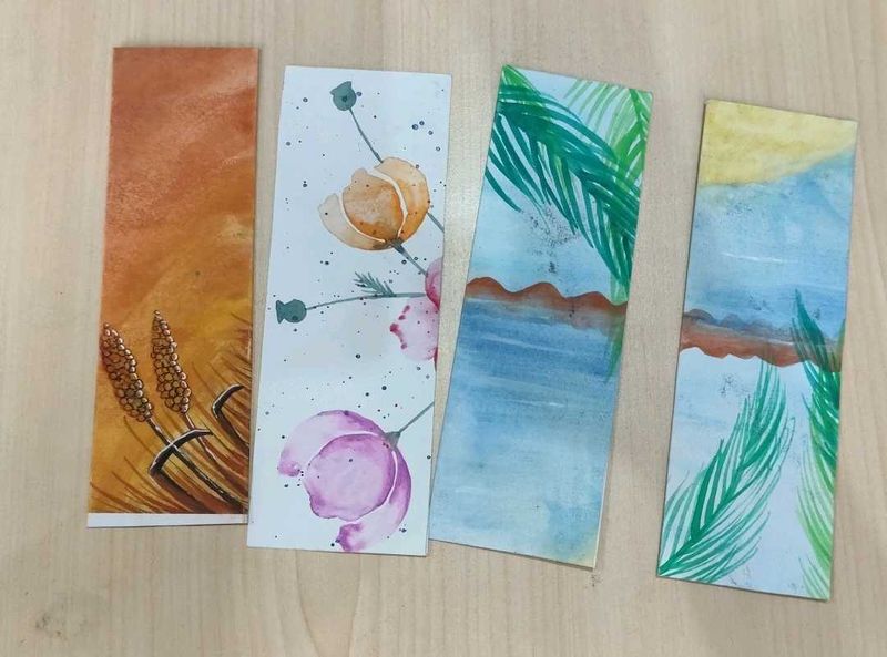 Handmade Watercolor Bookmarks