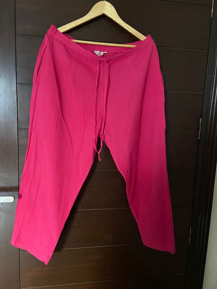 Pink Casual Trousers (xxl)