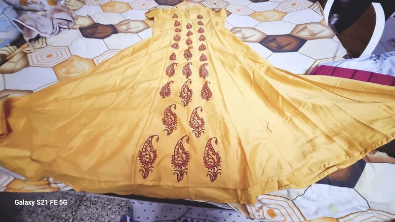 Yellow Flared Kurti