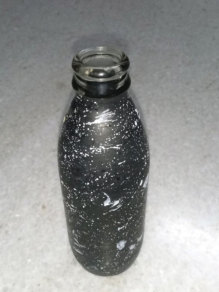 Painted Glass Bottle