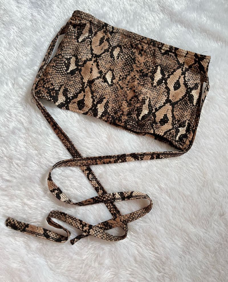 Y2K Snake Print Top 🫶🏻