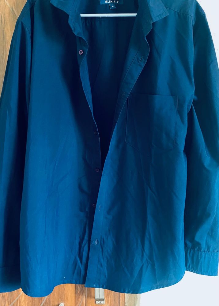 Royal Blue Slim Fit Shirt