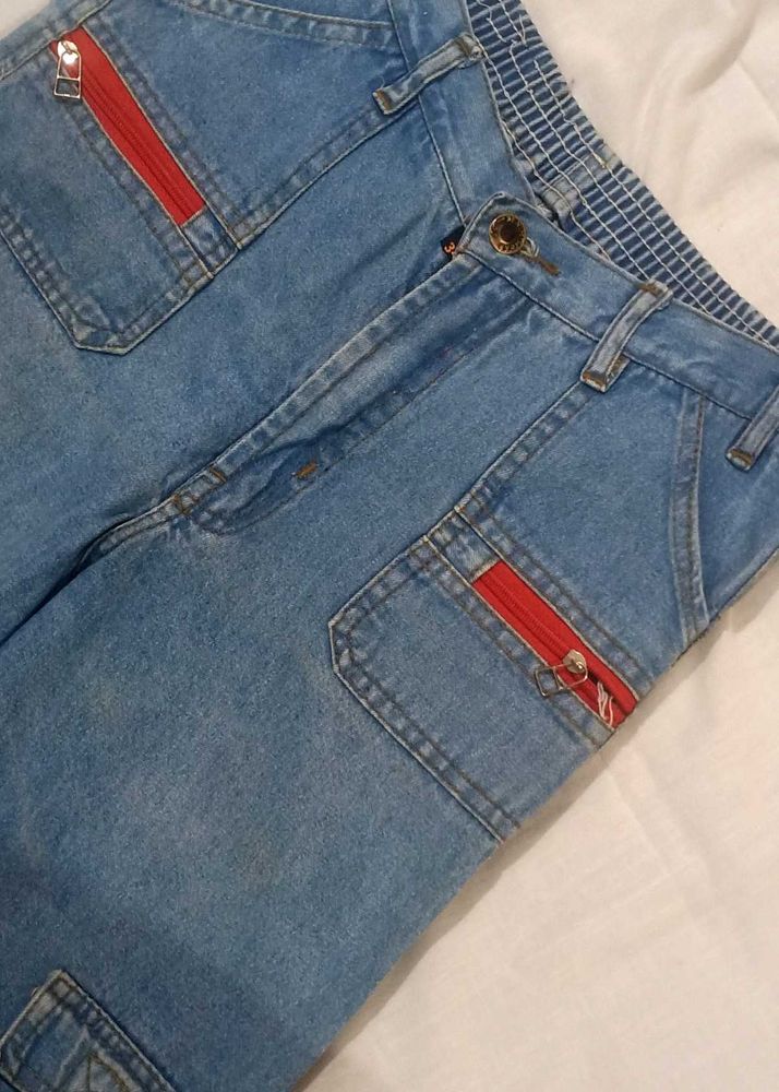 Vintage Cargo Denim Jeans