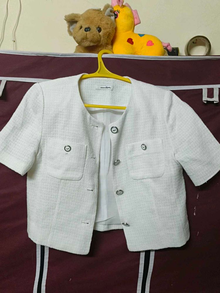 White Short Sleeve Top