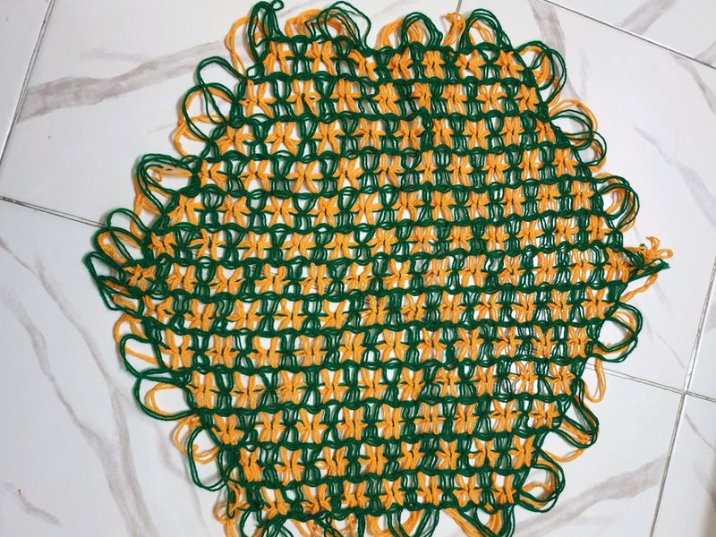 Handmade Woollen Teapoy Mat