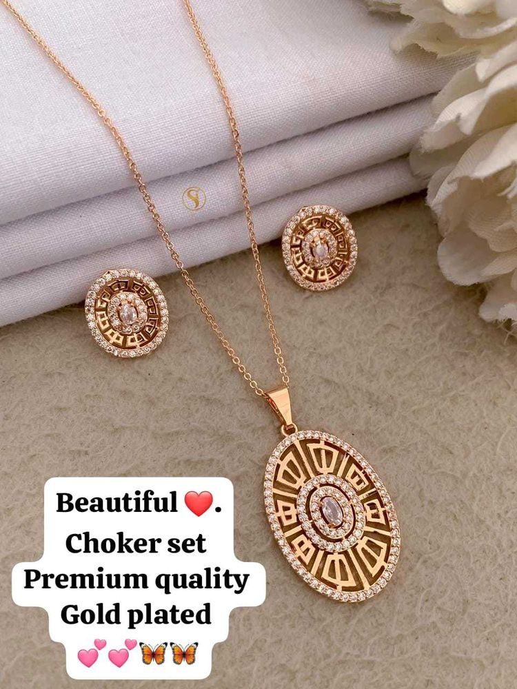 Gold Plated Choker Set