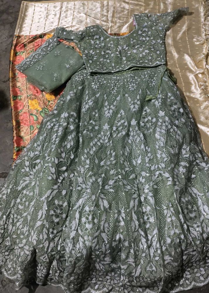 New With Tag Green Lehenga