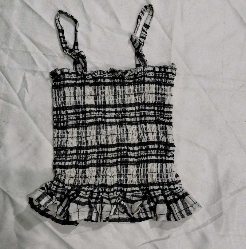Plaid Cami Top