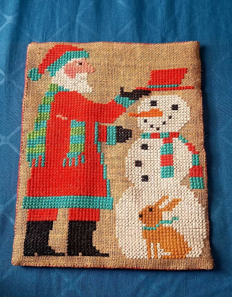 Christmas Cross Stitch home decor