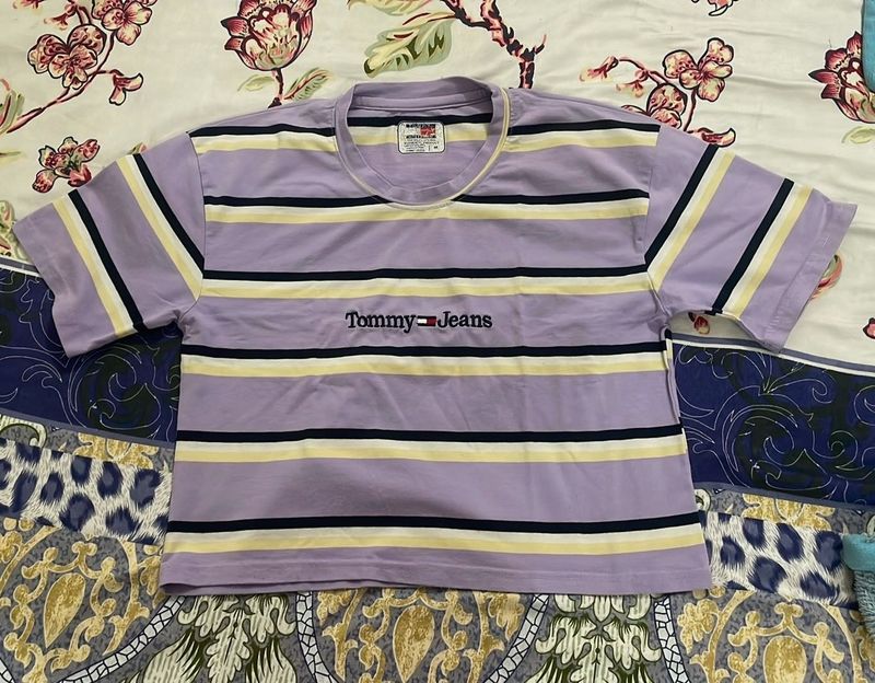 Lavender Striped Tee