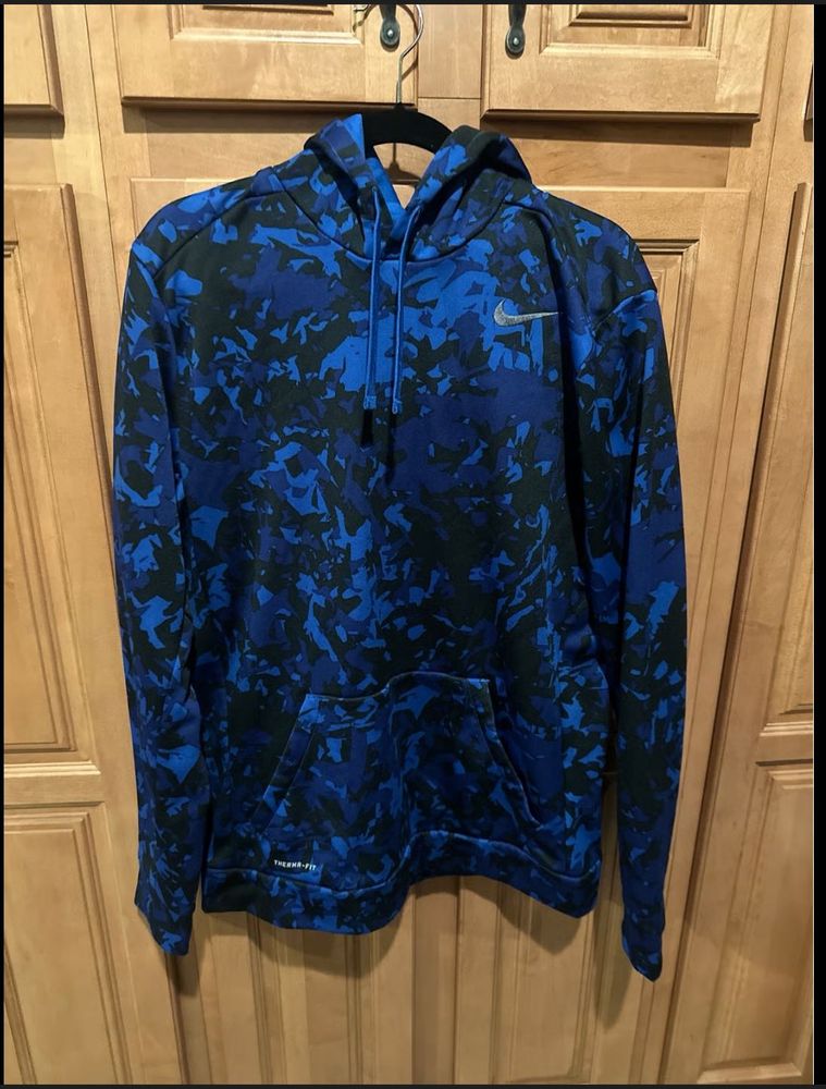 Nike Blue Camo Hoodie