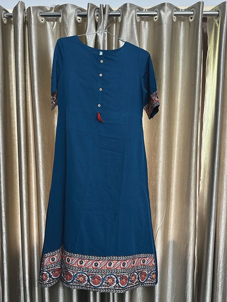 Elegant Blue Ethnic Dress