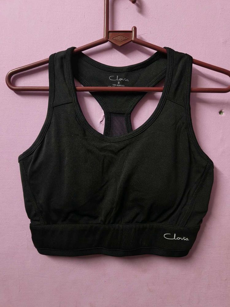 Clovia Black Sports Bra