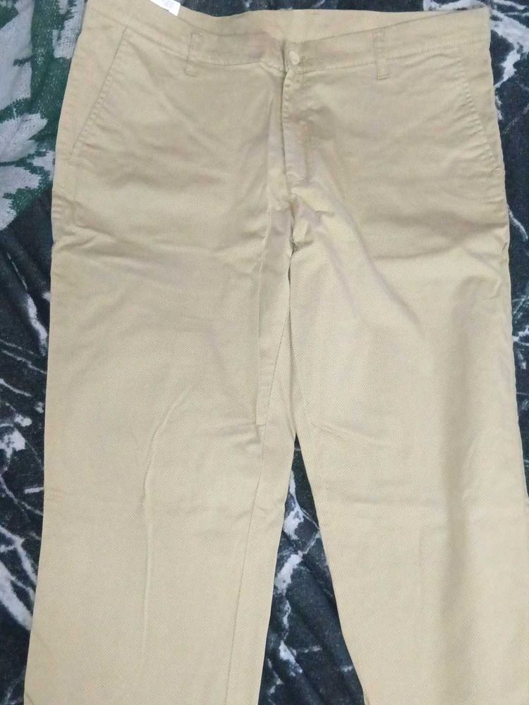 Khaki Straight Leg Chinos
