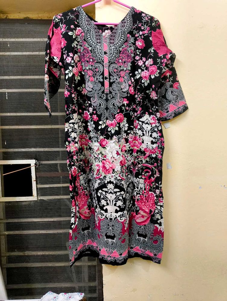 Floral Print Kurta