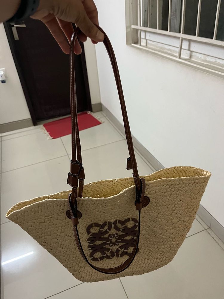 Loewe Raffia Basket Bag
