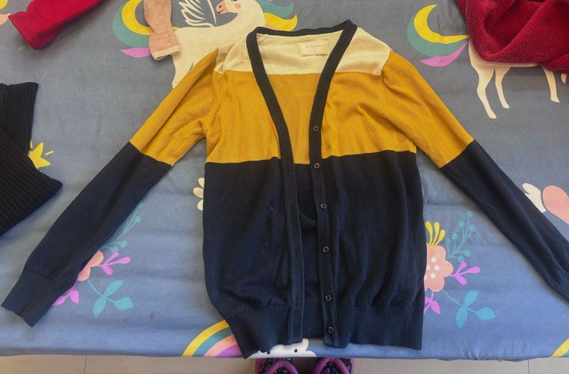 Color Block Cardigan