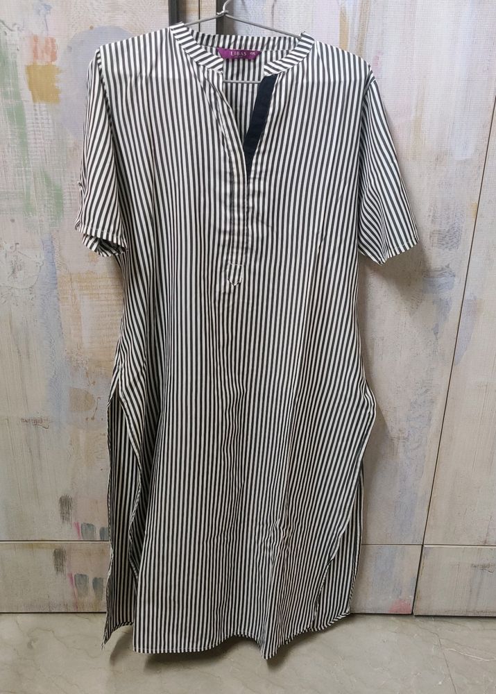 Black And White Kurta
