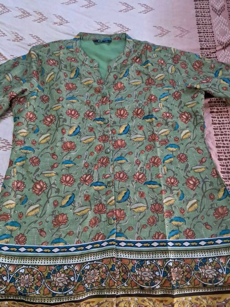 Floral Print Short  Kurta