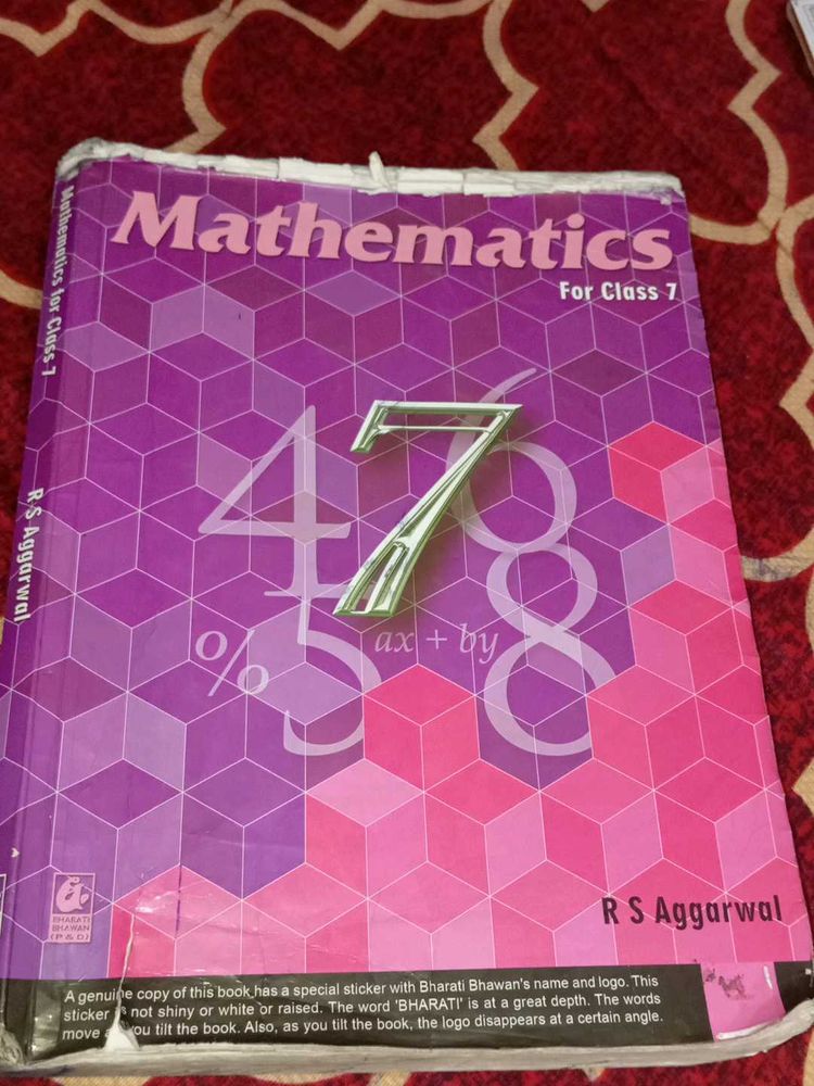 RS Agarwal Class 7 Math