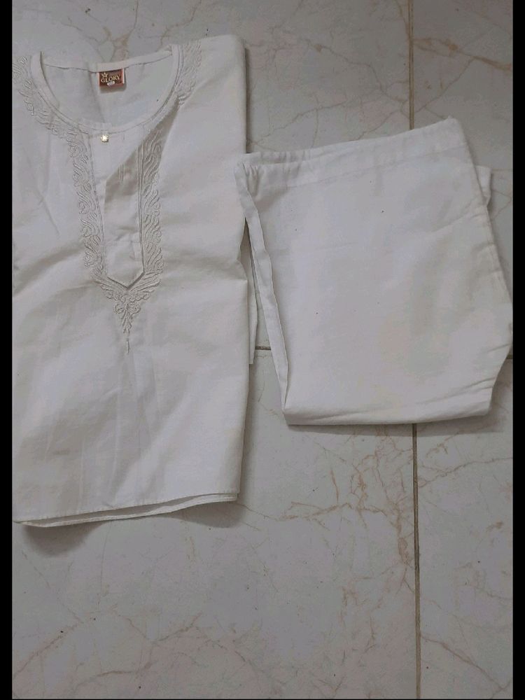 White Kurta Pyjama For kids