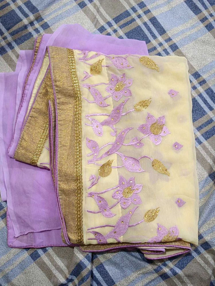 Pink Party Wear Saree