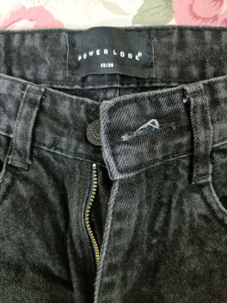 Power Look Black Denim Jeans