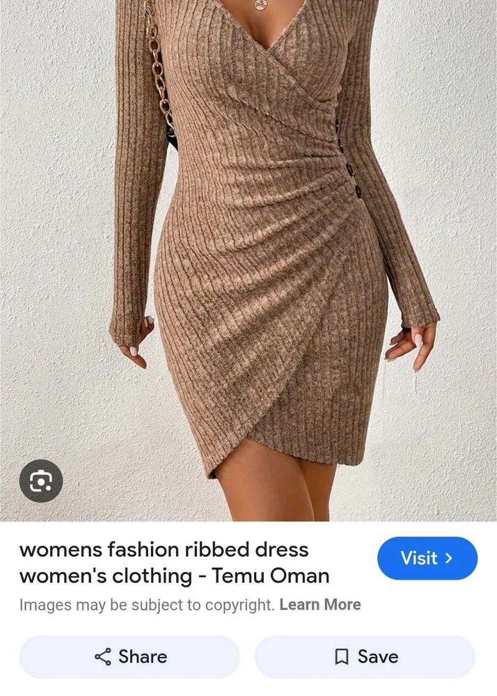 Elegant Ribbed Bodycon Dress