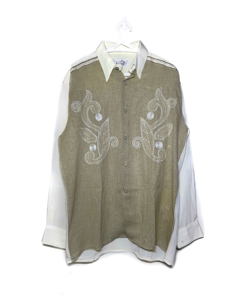 Vintage Nogaret Paris Embroidered Shirt