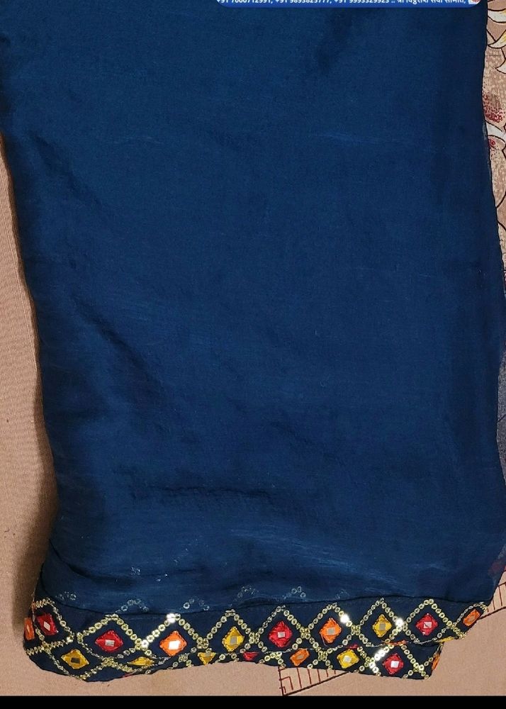 Four sided lace duppata