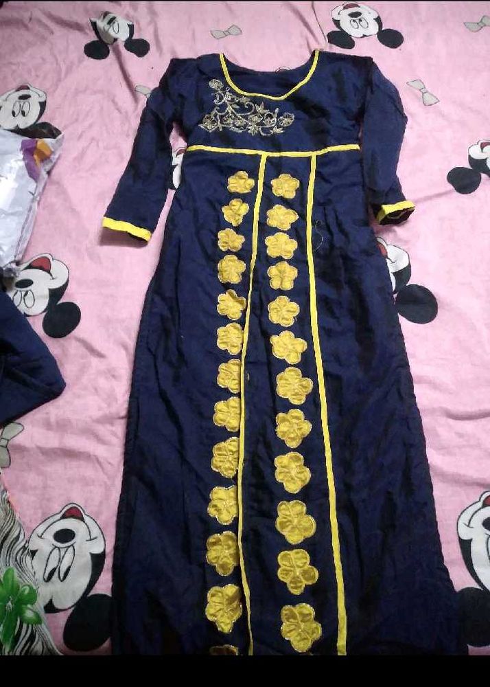 Elegant Navy Blue Kurta Set