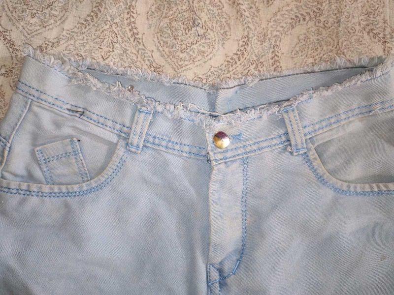 Light Blue Bootcut Denim For Girls 🫧