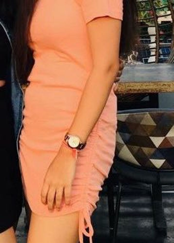 Peach Bodycon Dress
