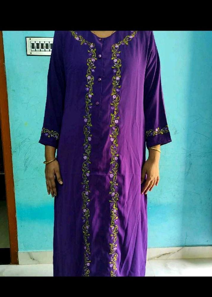 Color Abaya Open Type