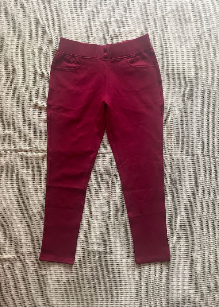 Maroon Jeggings