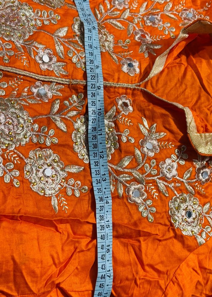 Orange Beautiful Kameez