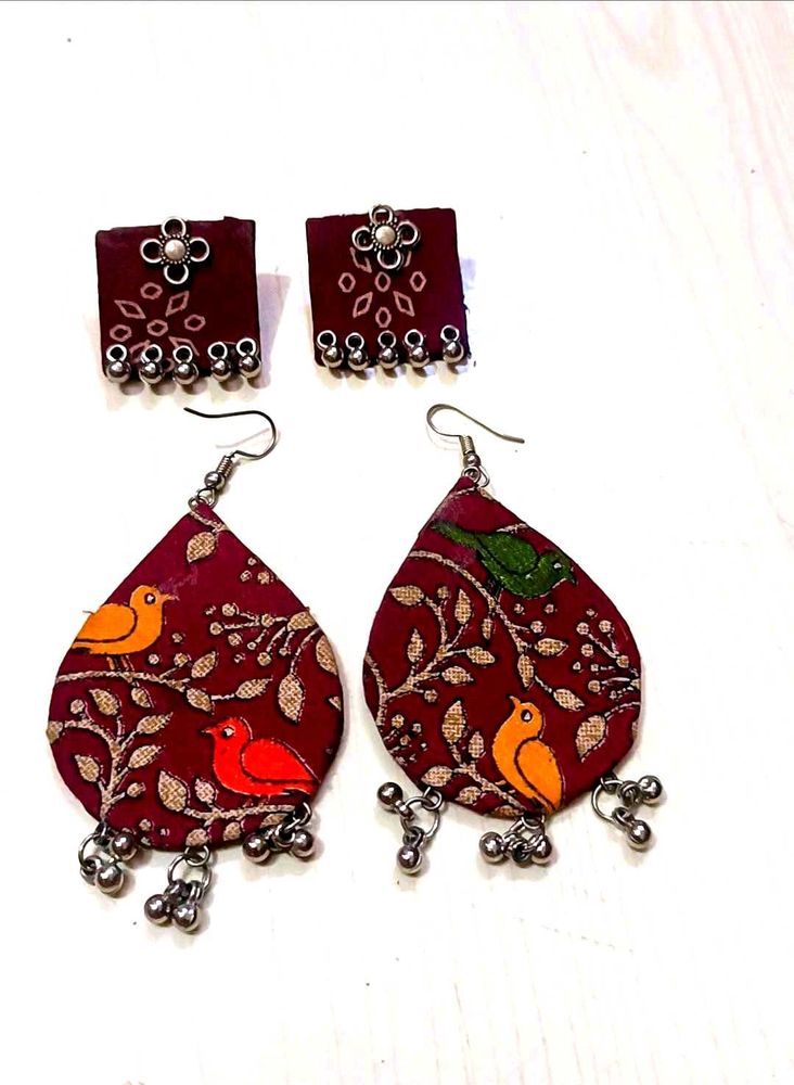 Bird Art Earings and studs