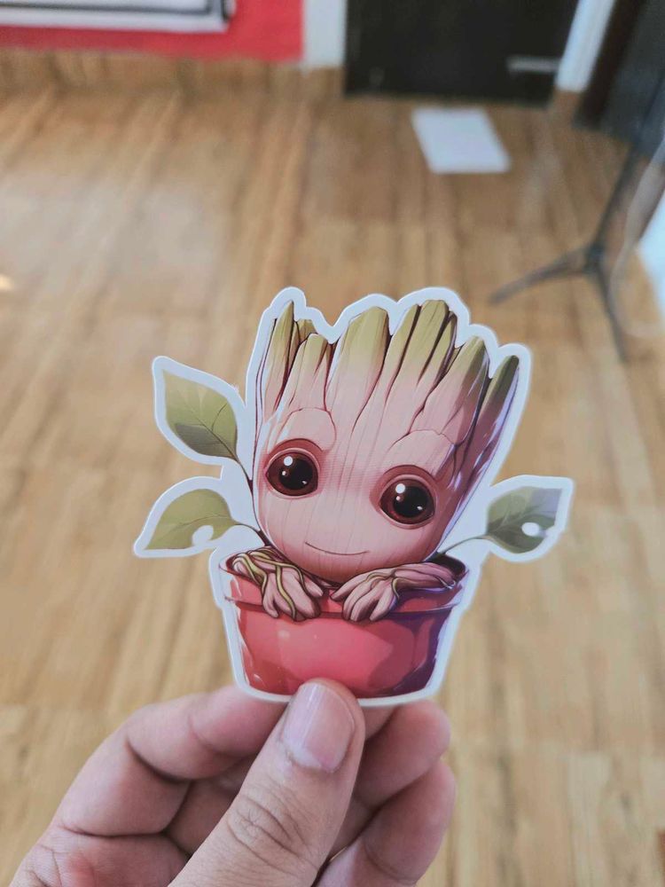 &#34;Groot&#34; 3x3 Inch Sticker For Mobile, Laptop