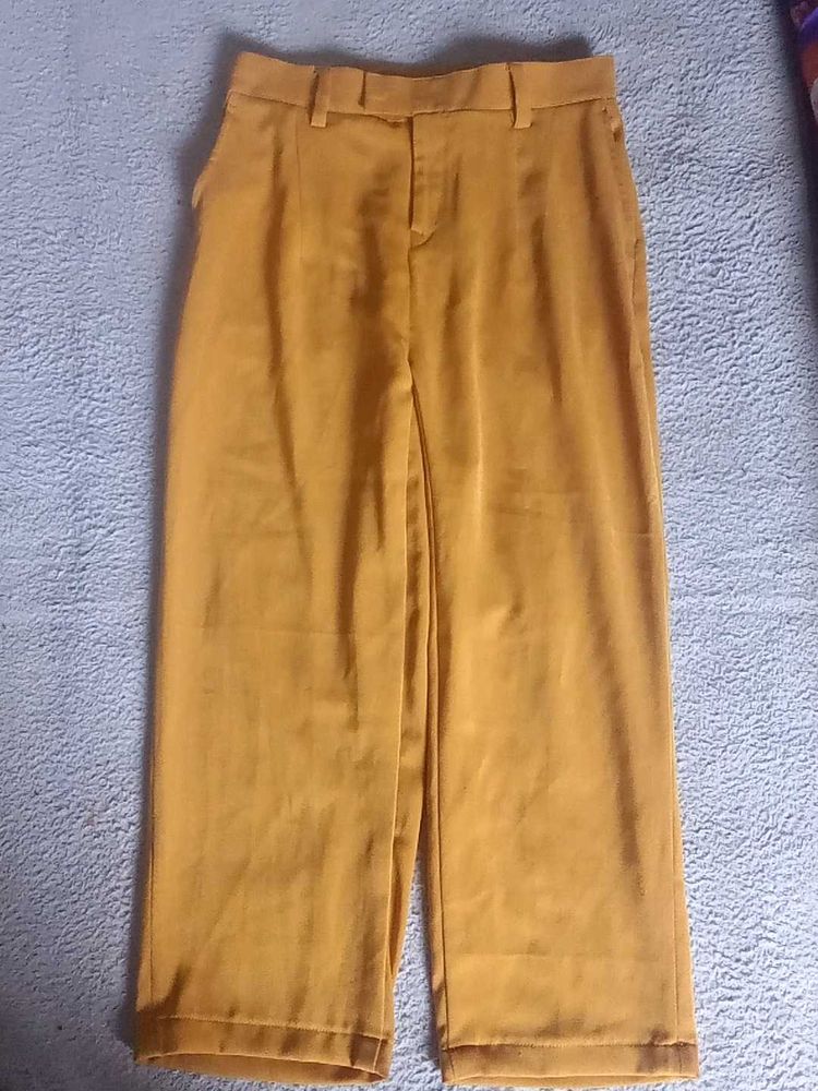 Mustard Wide Leg Pants