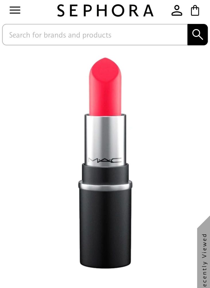original MAC mini Lipstick - relentlessly red -706