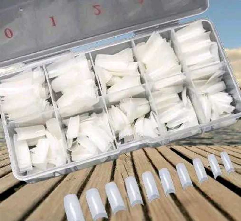 500 Pcs False Nail Tips 10 Sizes With Box