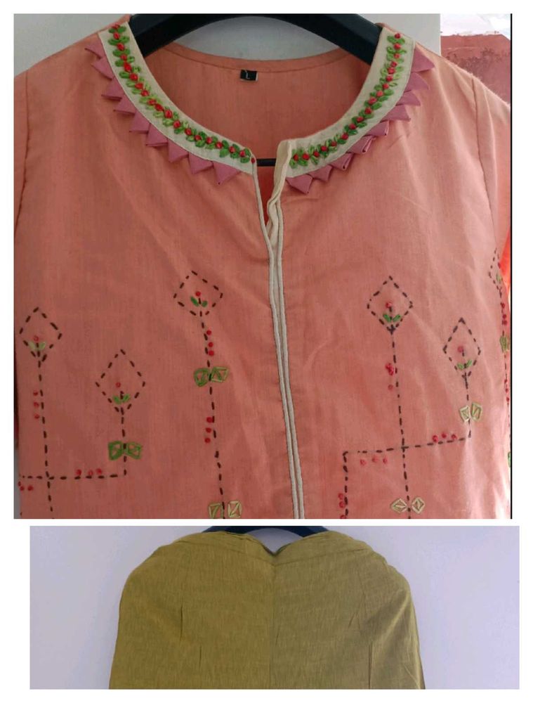 A Line Kurta With Pant