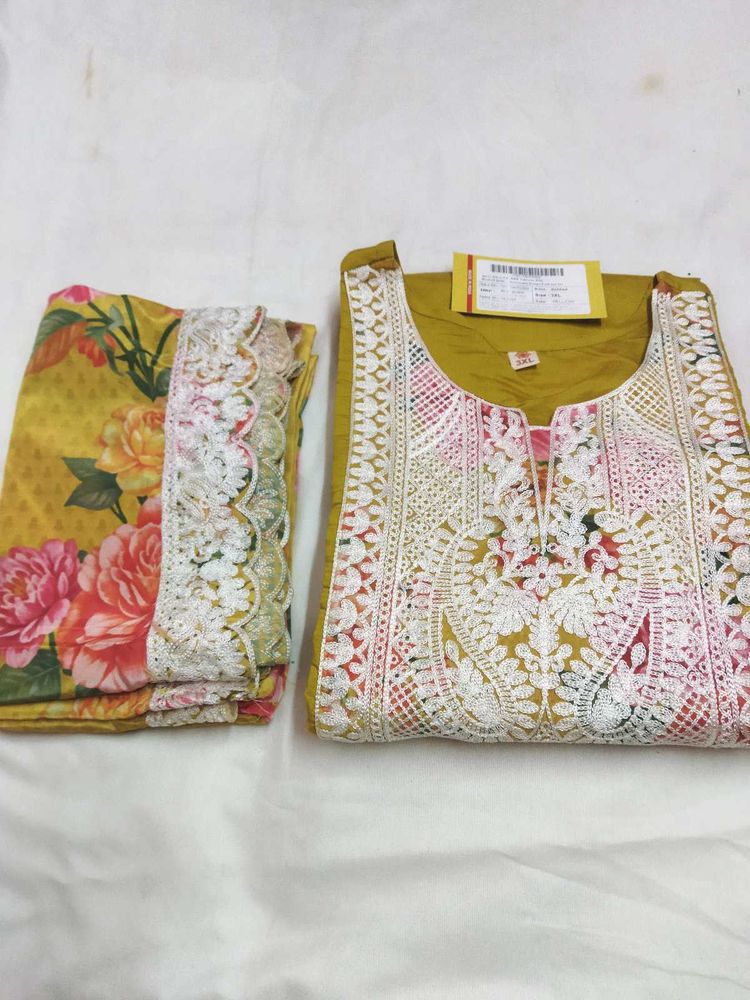Floral Embroidered Indian Suit