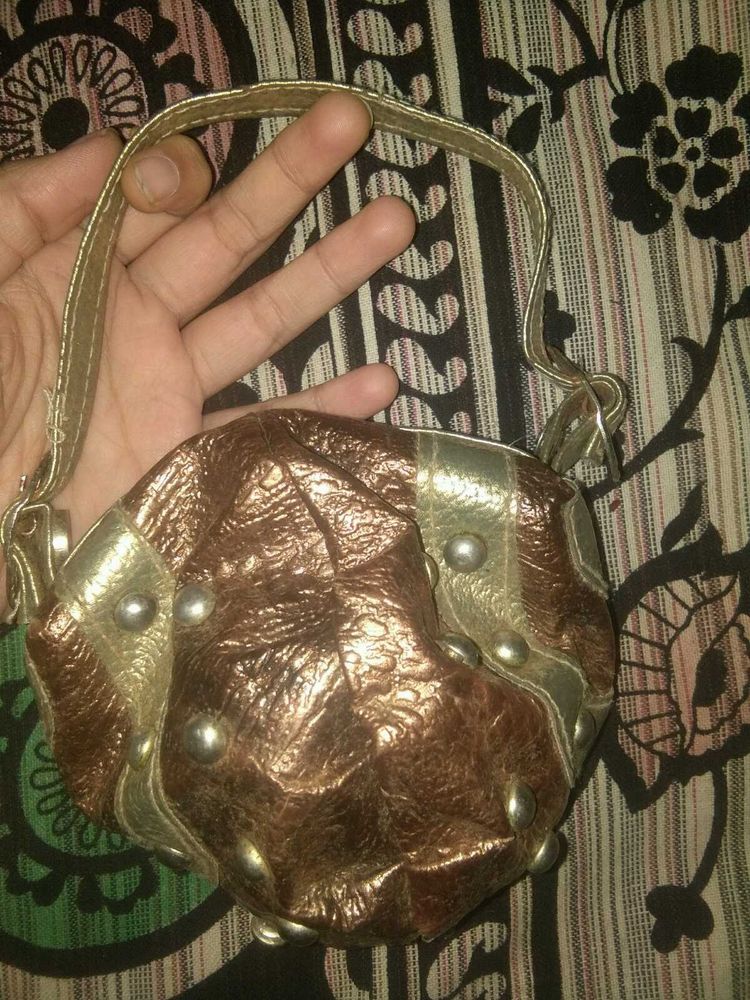 New Brown Women Clutches With Stone On That